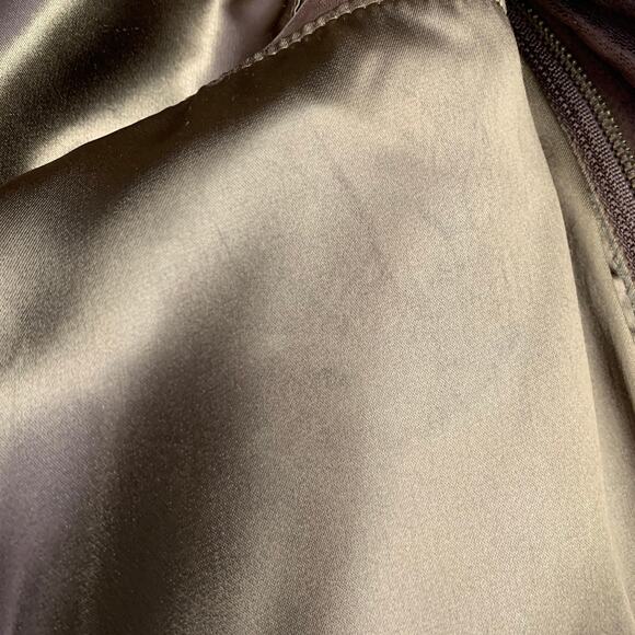 FOG CITY Size 42 Brown Leather Bomber Jacket - Picture 13 of 13